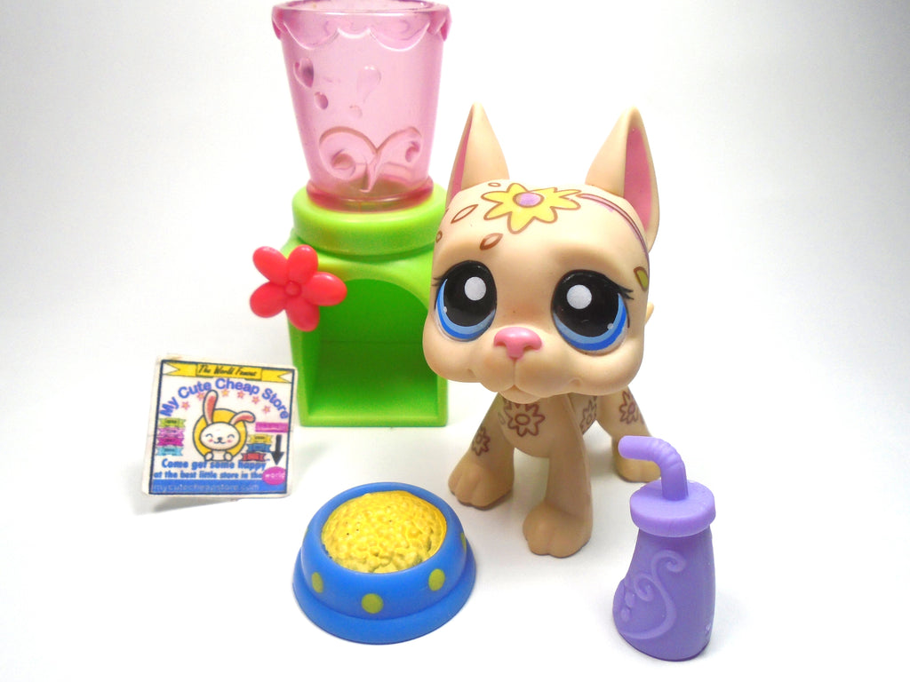 Littlest Pet Shop Deco Great Dane with accessories