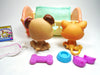 Littlest Pet Shop Babay Boxer #143 and Kitten #1691 with accessories