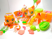 Littlest Pet Shop Short Hair Cat #72 Kitten #86 with cute accessories authentic - My Cute Cheap Store
