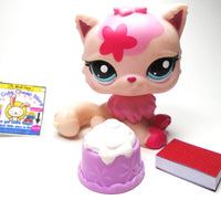 Littlest Pet Shop Rare Persian cat #2532 with accessories