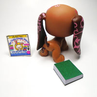 Littlest Pet Shop Postcard Basset Hound #1358 with a mini book