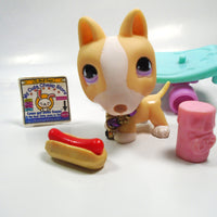 Littlest Pet Shop Bull Terrier #860 with accessories