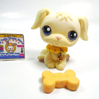 Littlest Pet Shop Golden Retriever #436 with accessories