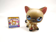 Littlest Pet Shop Siamese cat #5 with a necklace