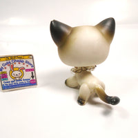 Littlest Pet Shop Siamese cat #5 with a necklace