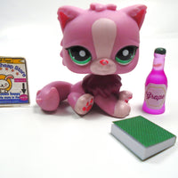 Littlest Pet Shop Persian cat #2138 with accessories