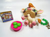 Littlest Pet Shop spotted Cow # 1457 with accessories