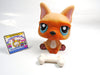 Littlest Pet Shop French Bulldog #1847 with a bone