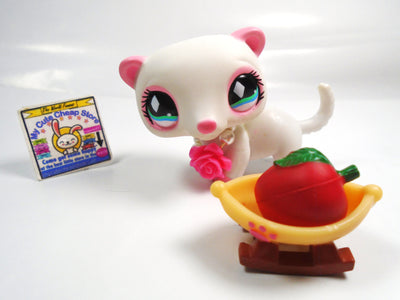 Littlest Pet Shop Ferret #520 with accessories