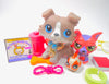 Littlest Pet Shop Grey Collie Dog #67 with accessories authentic