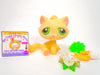 Littlest Pet Shop Yellow Tan BonBon Sitting Cat #401 with accessories authentic