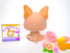 Littlest Pet Shop Rare Pink Brown French Bulldog #1896 & accessories authentic
