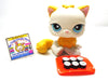 Littlest Pet Shop Persian cat #207 with sushi