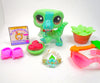 Littlest Pet Shop Green Alligator Crocodile #2042 & cute accessories authentic