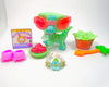Littlest Pet Shop Green Alligator Crocodile #2042 & cute accessories authentic