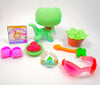 Littlest Pet Shop Green Alligator Crocodile #2042 & cute accessories authentic