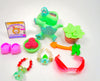 Littlest Pet Shop Green Alligator Crocodile #2042 & cute accessories authentic