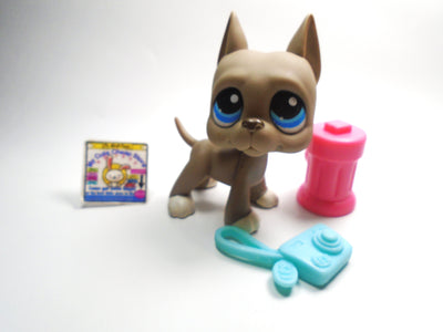 Littlest Pet Shop Great Dane #184 with accessories