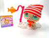 Littlest Pet Shop White Grey Seal #342 with cute accessories authentic