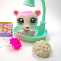 Littlest Pet Shop White Polar Bear #2298 with accessories Authentic