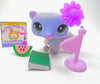 Littlest Pet Shop Rare Purple Ferret #880 with cute accessories authentic