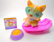Littlest Pet Shop Husky #386 with cute accessories authentic