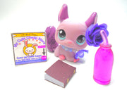Littlest Pet Shop Purple Fuzzy Tail Chinchilla #2415 with accessories authentic