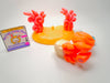 Littlest Pet Shop Orange Crab #188 with accessories authentic