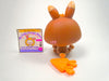 Littlest Pet Shop Orange Brown Dwarf Bunny Rabbit #2074 with cute accessories