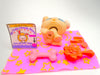 Littlest Pet Shop Cream White Boxer Puppy Dog #1706 & cute accessories authentic