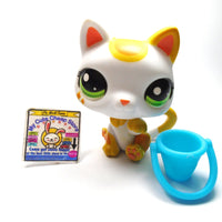 Littlest Pet Shop Gen 7 Calico cat #39 with a bucket My Cute Cheap Store