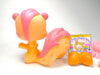 Littlest Pet Shop Rare Pink Mauve Yellow Squirrel #1601 with cute accessories