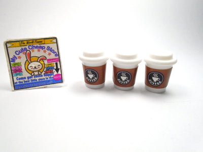 Cute lot of 3 miniature coffee cups My Cute Cheap Store