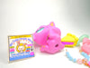 Littlest Pet Shop Rare Pink Teal Eyes Bunny Rabbit #2571 with cute accessories