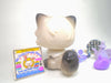 Littlest Pet Shop Siamese Persian Cat #60 with cute accessories authentic