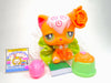 Littlest Pet Shop Orange Angora Cat #511 with cute accessories authentic