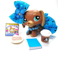Littlest Pet Shop Dachshund #1751 with cute accessories My Cute Cheap Store