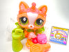 Littlest Pet Shop Rare Orange Crouching Cat #1868 with accessories authentic