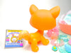Littlest Pet Shop Brown Walking Destiny Cat #1100 & cute accessories authentic