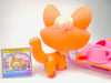 Littlest Pet Shop Orange Fox Blue Eyes #1812 with cute accessories Authentic