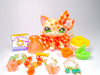 Littlest Pet Shop Rare Leopard Short Hair Cat #852 & cute accessories Authentic
