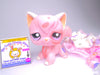 Littlest Pet Shop Rare Pink Angora Cat #1726 with cute accessories authentic