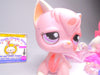 Littlest Pet Shop Rare Pink Angora Cat #1726 with cute accessories authentic