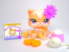 Littlest Pet Shop Rare Peach Cream Persian Cat #1657 with accessories authentic