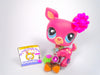 Littlest Pet Shop Rare Cranberry Pink Blue Eye Deer #1517 accessories authentic