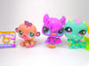 Littlest Pet Shop Rare Purple Bat #1926 Monkey #1925 Caterpillar #1811 Authentic