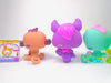 Littlest Pet Shop Rare Purple Bat #1926 Monkey #1925 Caterpillar #1811 Authentic