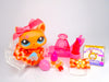 Littlest Pet Shop Rare Orange Walking Destiny Cat #2258 with cute accessories