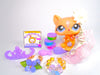 Littlest Pet Shop Rare Blind Bag Walking Destiny Cat #1537 with cute accessories
