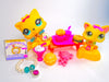 Littlest Pet Shop Rare Yellow Persian Cat #3566 Kitten #1649 Authentic